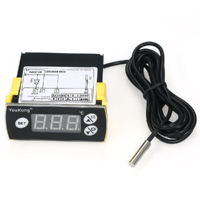 

YouKong YK-161S Microcomputer Temperature Controller Electronic LED Digital Display Temperature Controller Heating Cooling Thermos