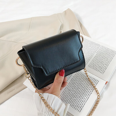 

2019 new simple small fresh shoulder bag fashion temperament chain bag female casual wild Messenger small square bag
