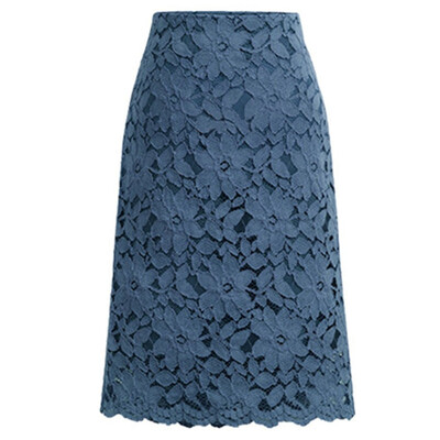 

New Arrival Fashion Women A-Line Hollow Out Lace Skirts Slim Tight Skirt