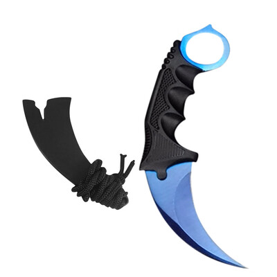 

〖Follure〗Outdoor Survival Multi Tools Tactical Fixed Hunting Camping Neck Claw BK