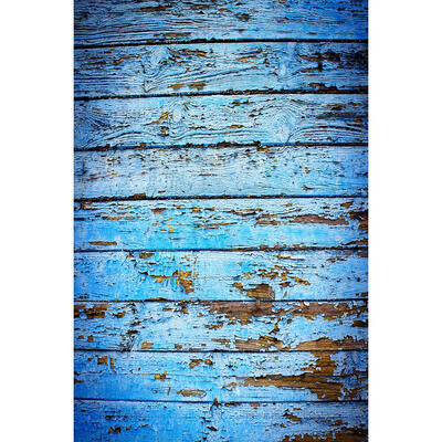 

Retro Blue Wooden Board Photography Background Cloth Backdrop Studio Decor