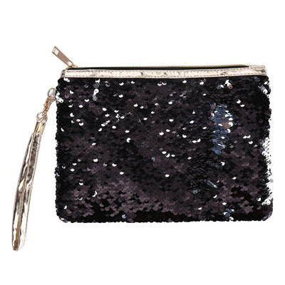 

Toponeto Women Girls Fashion Double Color Sequins Bag Storage Bag Ladies Purse Pouch