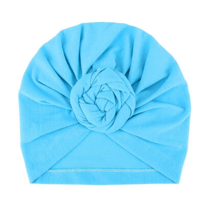

Newborn Kids Baby Hats Turbans Caps Lovely Children Headwear Wrinkle Hat