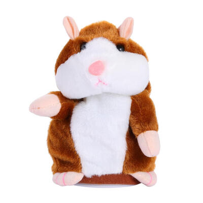 

Talking Hamster Plush Toy Kids Speak Talking Sound Record Educational Toy