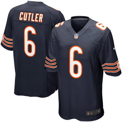 

Mens Football Jersey Chicago Bears Jay Cutler Navy Blue Game Jersey