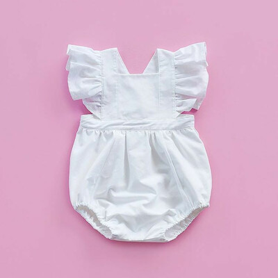 

Newborn Baby Girl Kids Ruffled Romper Bodysuit Jumpsuit Outfit Sunsuit Clothes