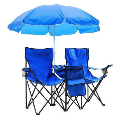 

Portable Folding Camping Umbrella Chair Table Canopy Cooler Beach Picnic Chair Sun Protection Chair