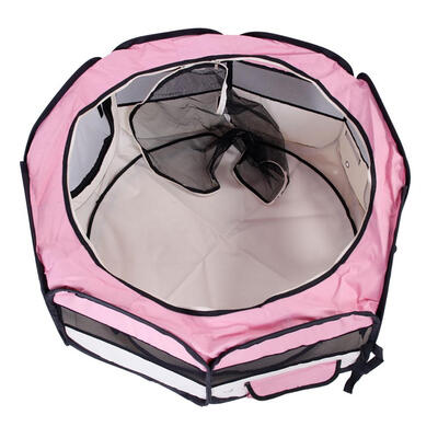 

36 inch Foldable 600D Oxford Cloth Mesh Pet Playpen Fence with Eight Panels
