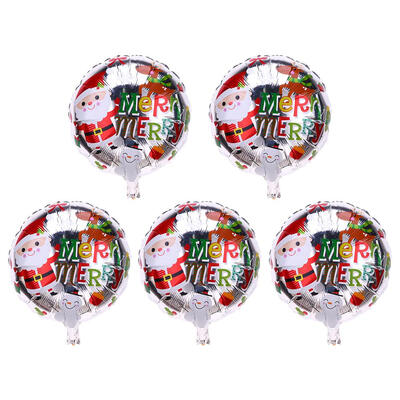 

5pcs Christmas Aluminum Foil Balloons Inflatable Party Decor