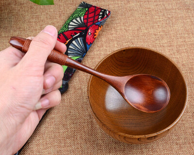 

Gobestart Lot Wooden Spoon Bamboo Kitchen Cooking Utensil Tool Soup Teaspoon Catering