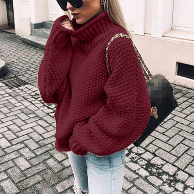 

Gobestart Womens Off The Shoulder Sweater Casual Knitted Loose Long Sleeve Pullover