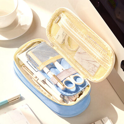 

Stationery Simple Big Capacity Pencil Pen Case Bag Pouch Holder for Middle High School Office