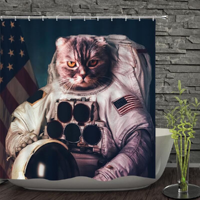 

Shower Curtain Pet Decorative Bath Curtains Waterproof Polyester Fabric Anti-mildew Bathroom Curtains for Bathtub Showers