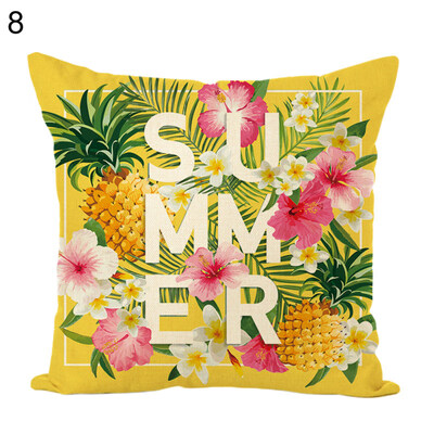 

Flower Flamingo Square Throw Pillow Case Cushion Cover Sofa Bed Car Office Decor