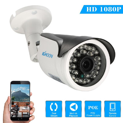 

KKmoon 1080P HD POE IP Camera 20MP 36mm 128" CMOS P2P Onvif 36PCS IR Lamps Night View IR-CUT Motion Detection Waterproof Phon
