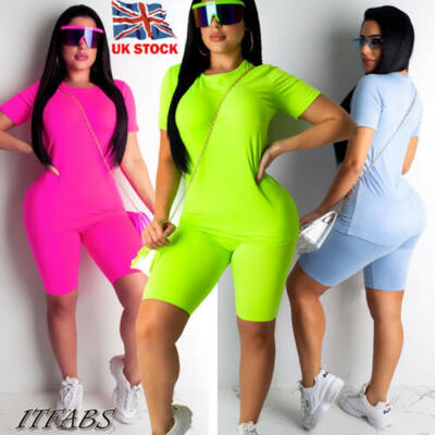 

Women 2PCS Outfits Short Sleeve Blouse Tee Top Pants Set Casual Jumpsuit Rompers