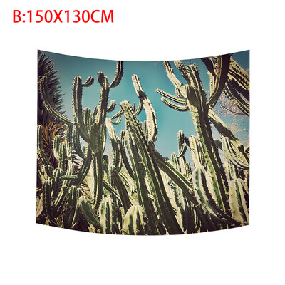 

Toponeto Cactus Tapestry Wall Hanging And Cactus Plant Printed Tapestry Cactus Watercolor Tapestry