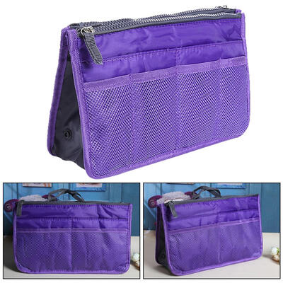 

Multi-functional Cosmetic Bag Double Layer Zipper Bag Package Pack Pouch