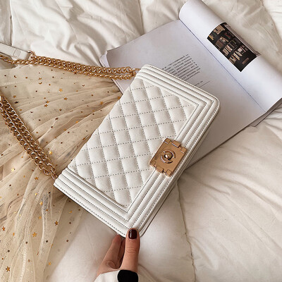 

Qiao Bani 2019 new European&American style fashion high quality small fragrance rhombic chain bag shoulder diagonal tide handbag