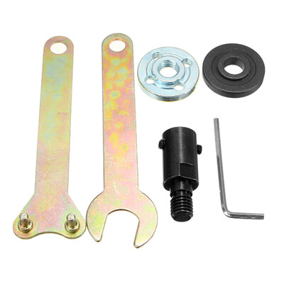 

Drill Angle Grinder Mandrel Adapter Disc Holder Kit Spanner Set M105mm Hole