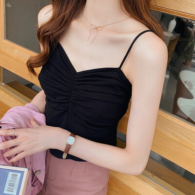 

Womens Slim Sexy V Neck Tank Top Sleeveless Knitted Casual Sleeveless Camisoles