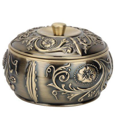 

Greensen European Style Vintage Cigar Ashtray Portable Smoke Cigarette Container Holder