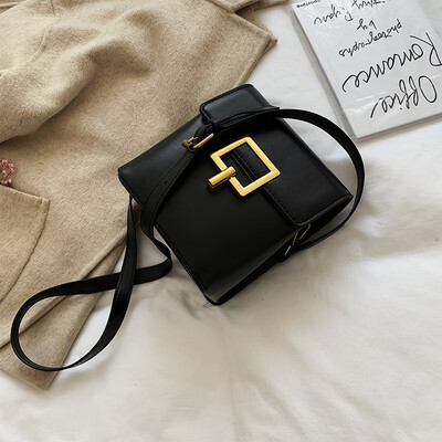 

Retro minimalist bag ins fashion mini bucket bag new 2019 Joker shoulder bag Messenger bag