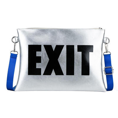 

Fashion Women Letter EXIT Print Shoulder Bags PU Crossbody Messenge Bag
