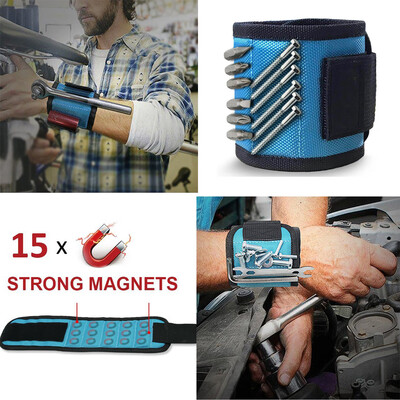 

Siaonvr Magnetic Wristband Pocket Tool Belt Pouch Bag Screws Holding Working Helper