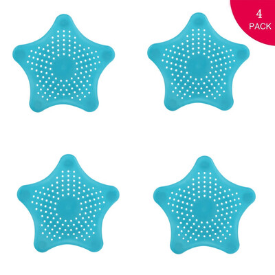 

〖Follure〗New Cute Home Living Floor Hair Stopper Bath Catcher Sink Strainer blue