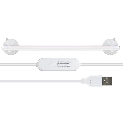 

LED Vanity Mirror Light Portable Mirror Makeup Light Bathroom Lighting Kit Brightness Adjustable