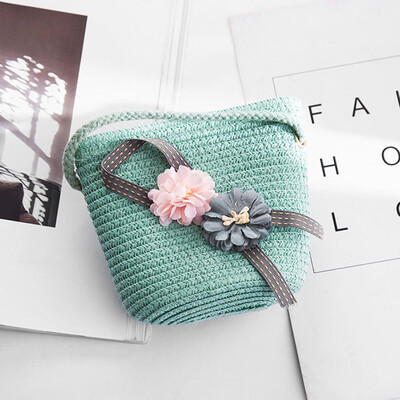 

Baby Small Bag Straw Shoulder Messenger Crossbody Bag Girl Mini For Summer Hot