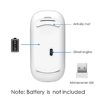 

BM05 Wireless Mouse 24GHz Adjustable 1600DPI Ergonomic Design 4 Buttons Portable Mini Mouse for Mac Laptop PC Computer Business T