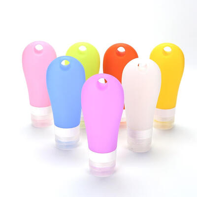 

Portable Lotion Empty Silicone Squeeze Bottle Bath Travel Packing Container
