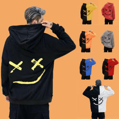 

Mens Hip-hop Hoodies Sweatshirt Hooded Sweater Coat Jacket Outwear Jumper Tops