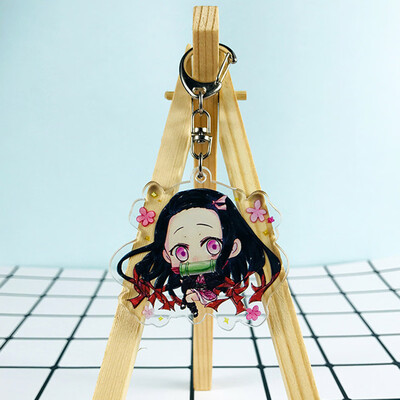 

CAR-TOBBY Anime Demon Kimetsu no Yaiba Keychain Key Ring Phone Pendant