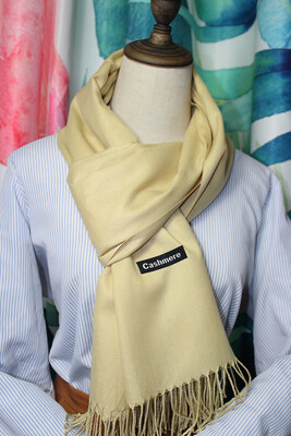 

Pashmina Cashmere Scarf Shawl Wrap Plain Stole Silk Soft Women Men Wool Warm Sol