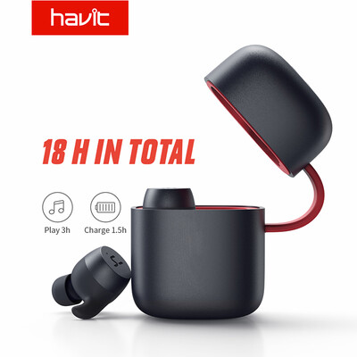 

HAVIT TWS Bluetooth Earphone Wireless Sport Earphone IPX6 Touch Screen Panel Earbuds With Microphone G1pro