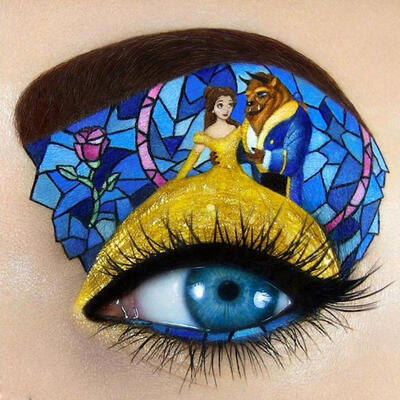 

5D DIY Full Drill Diamond Painting Beast Girl Eye Cross Stitch Embroidery