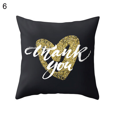 

Love Heart Stripe Dots Pillow Case Cushion Cover Sofa Bed Car Cafe Office Decor