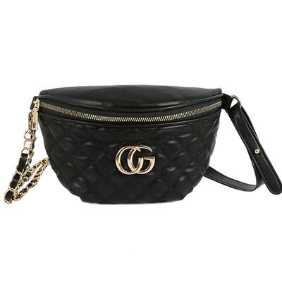 

Women Casual Plaid PU Leather Waist Pack Chest Messenger Shoulder Handbags
