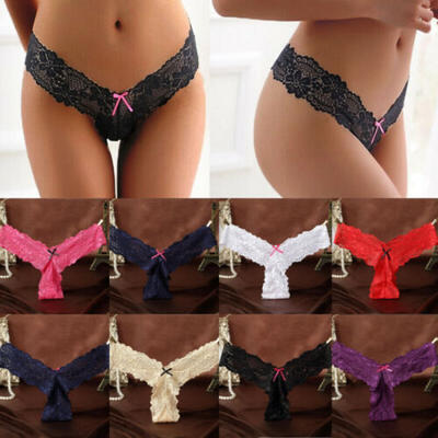 

Women Sexy Seamless Lace Knickers Briefs Undies Panties T-Back G-Strings Thong