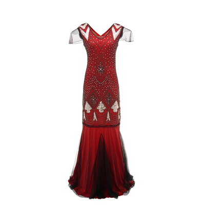 

〖Follure〗Women Vintage 1920s Bead Fringe Sequin Embellished Party Flapper Gatsby Dress