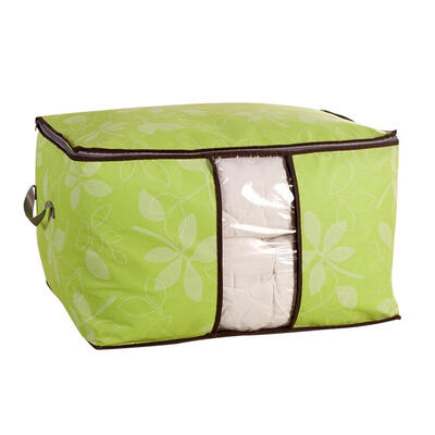 

Thicken Leaves Printed Quilt Storage Bag Clothing Bedding Blanket Organizer