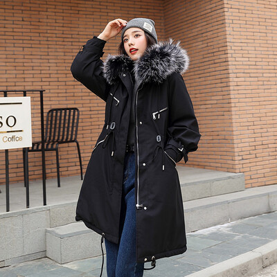 

Toponeto Women Outerwear Faux Hooded Button Coat Long Solid Jackets Pocket Coats