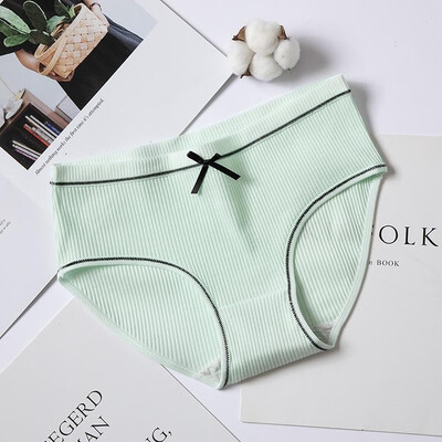 

Sexy Women Cotton Panties Underwear Soft Briefs Underpants Ultra-Thin Breathable Mid Rise Thread Panties