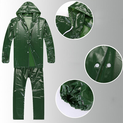 

Women Men PVC Split Raincoat Rain Pants Rain Suit Waterproof Motorcycle Outwork
