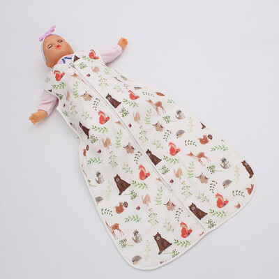 

CHILDRENS GANG cotton sleeping bag zipper baby child cotton warm print 4347