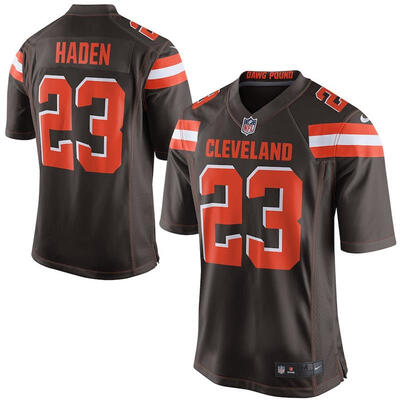 

Mens Football Jersey Cleveland Browns Joe Haden Brown Game Jersey