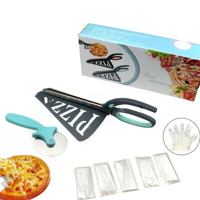 

〖Follure〗Multifunctional Pizza Scissors Shovel Pizza Shovel Pizza Single Round Choppi Set